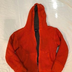 Boy's Orange Fleece Jacket